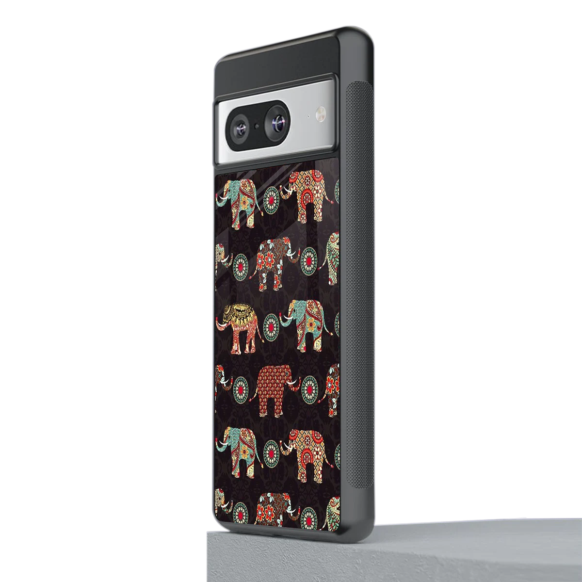 Elephant Art stylish phone case for google pixel 8 | glossy glass and slim fit
