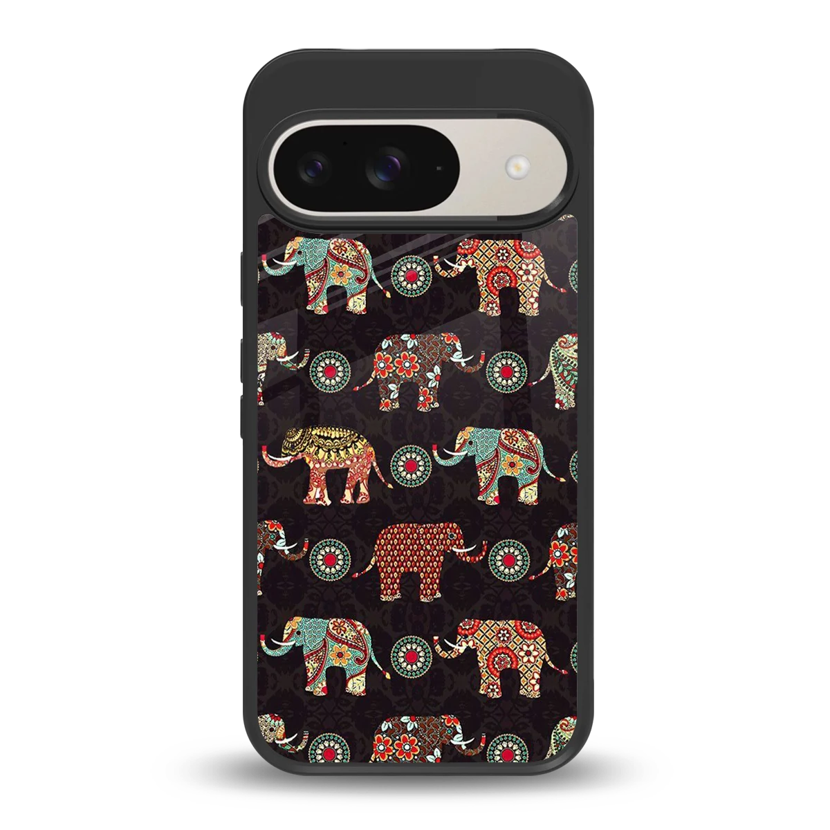 Elephant Art back phone cover | glass case for google pixel 9