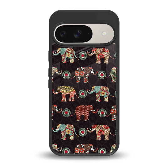 Elephant Art back phone cover | glass case for google pixel 9