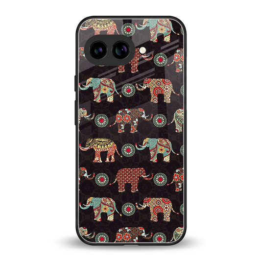 Elephant Art back phone cover | glass case for google pixel 9a