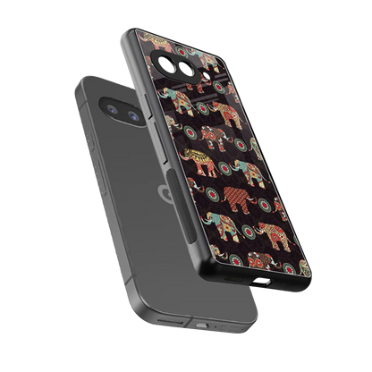 Elephant Art sleek google pixel 10a cover with tempered glass back and TPU edges