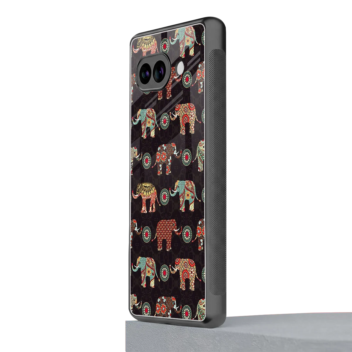 Elephant Art google pixel 10a mobile cover | shockproof glass phone case