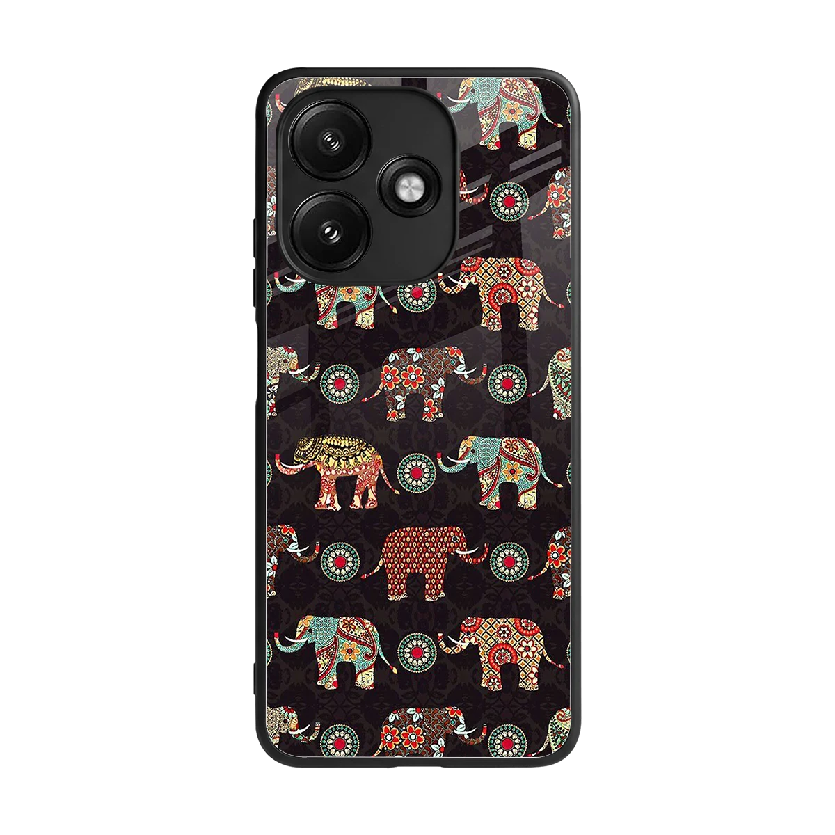 Elephant Art back phone cover | glass case for redmi 12 5g