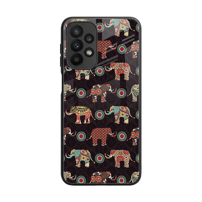 Elephant Art back phone cover | glass case for samsung galaxy a23