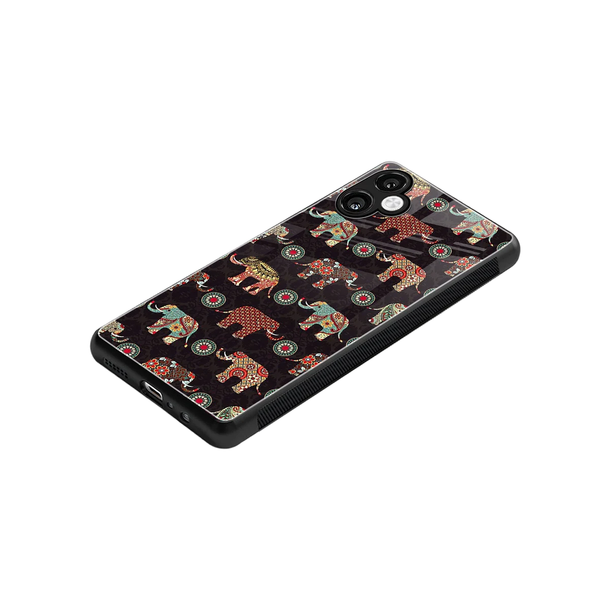 Elephant Art stylish phone case for samsung galaxy a06 5g | glossy glass and slim fit
