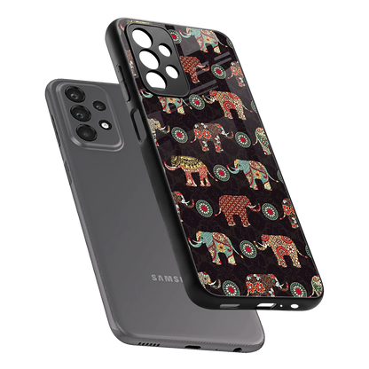 Elephant Art sleek samsung galaxy a23 cover with tempered glass back and TPU edges