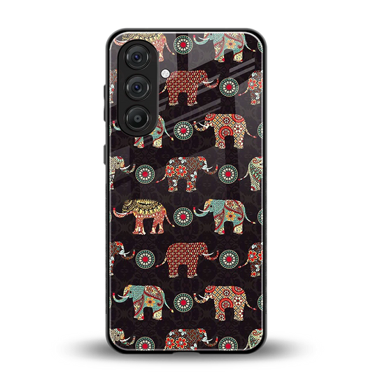 Elephant Art back phone cover | glass case for samsung galaxy m34 5g