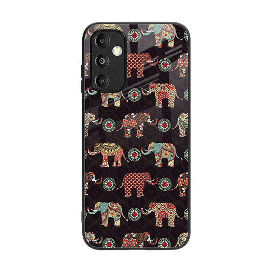 Elephant Art back phone cover | glass case for samsung galaxy m14 5g