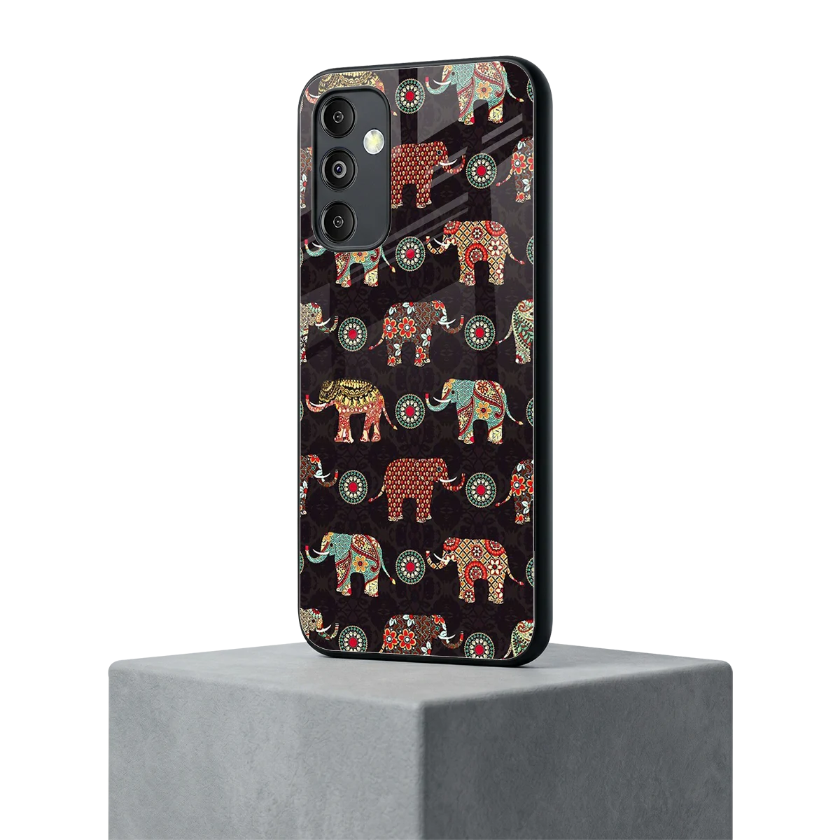 Elephant Art samsung galaxy m14 5g mobile cover | shockproof glass phone case