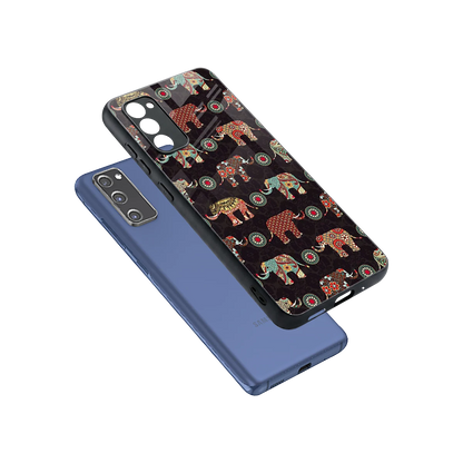 Elephant Art sleek samsung galaxy s20 fe cover with tempered glass back and TPU edges