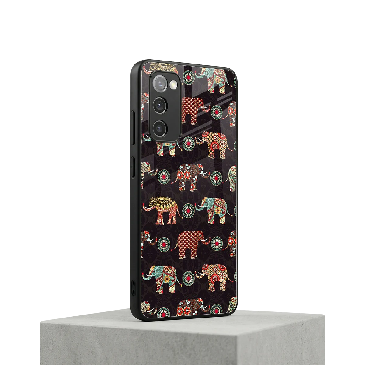 Elephant Art samsung galaxy s20 fe mobile cover | shockproof glass phone case