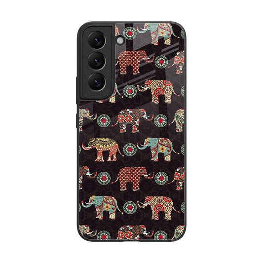Elephant Art back phone cover | glass case for samsung galaxy s22