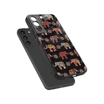 Elephant Art sleek samsung galaxy s22 cover with tempered glass back and TPU edges
