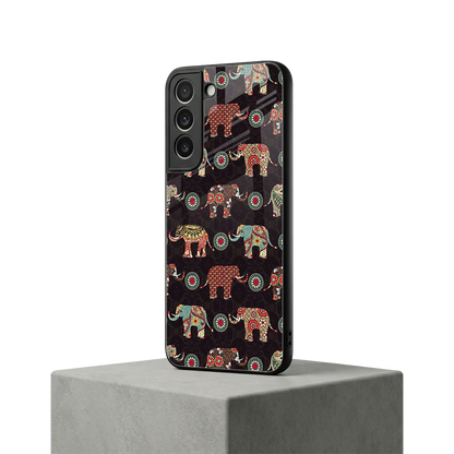 Elephant Art samsung galaxy s22 mobile cover | shockproof glass phone case