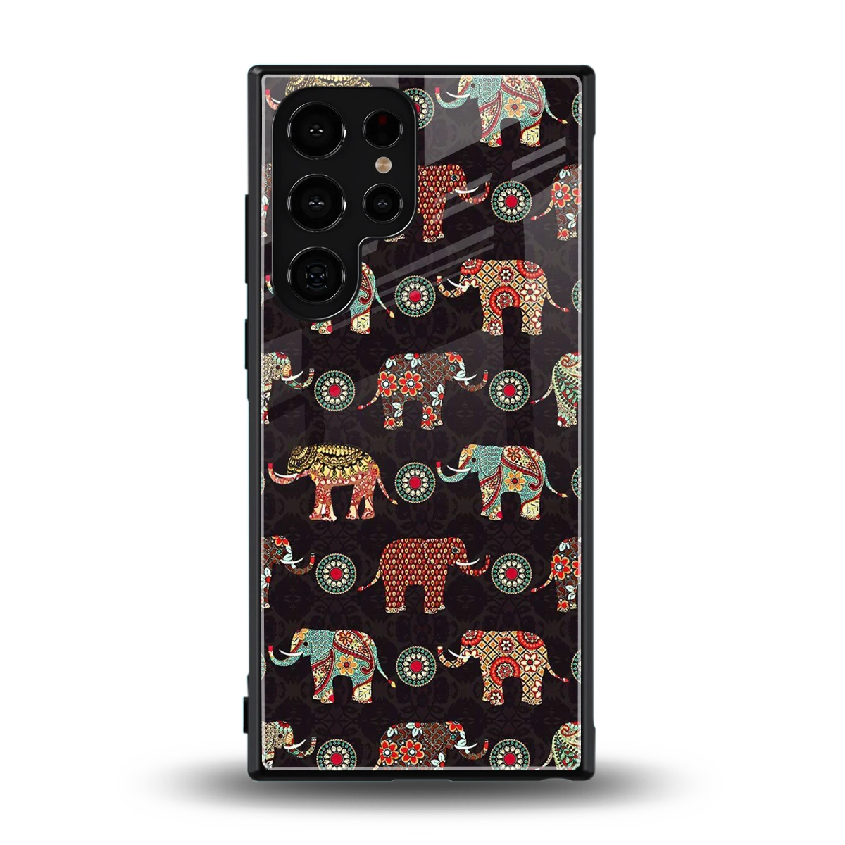 Elephant Art back phone cover | glass case for samsung galaxy s24 ultra