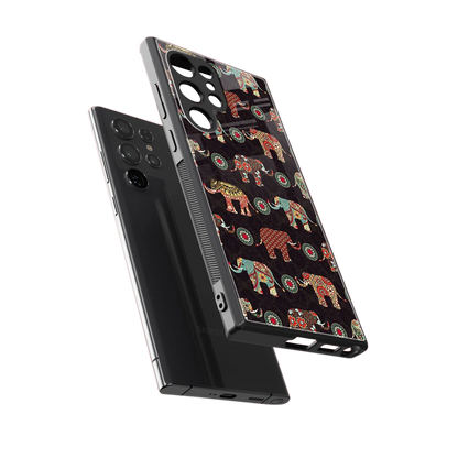 Elephant Art sleek samsung galaxy s24 ultra cover with tempered glass back and TPU edges