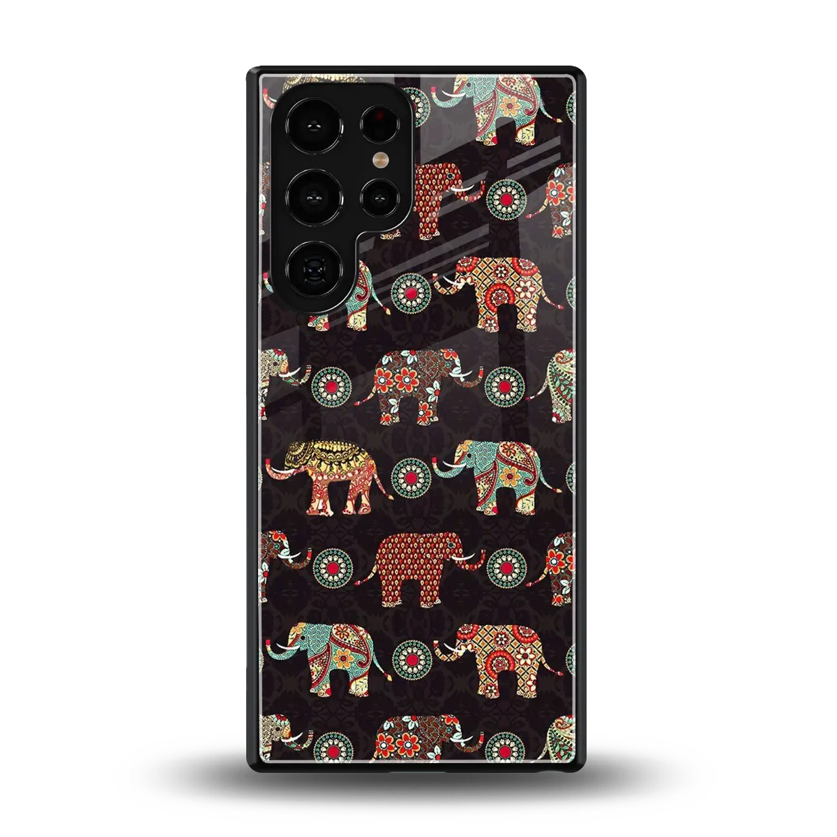 Elephant Art back phone cover | glass case for samsung galaxy s25 ultra