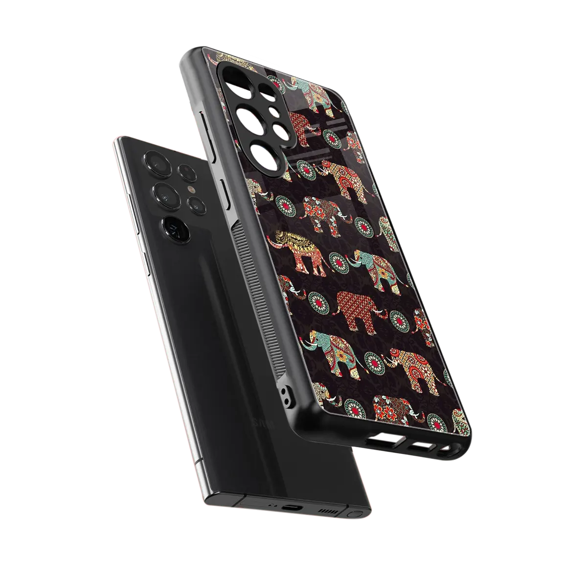 Elephant Art sleek samsung galaxy s26 ultra cover with tempered glass back and TPU edges