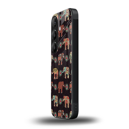 Elephant Art samsung galaxy s24 fe mobile cover | shockproof glass phone case