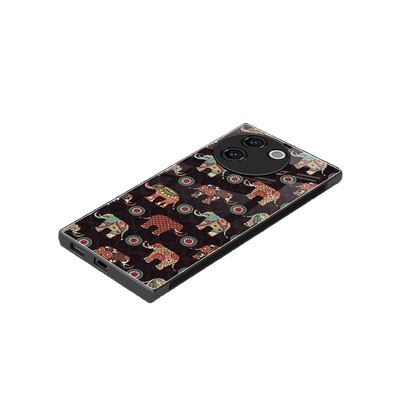 Elephant Art stylish phone case for vivo v30e | glossy glass and slim fit