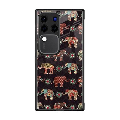Elephant Art back phone cover | glass case forvivo v30 pro
