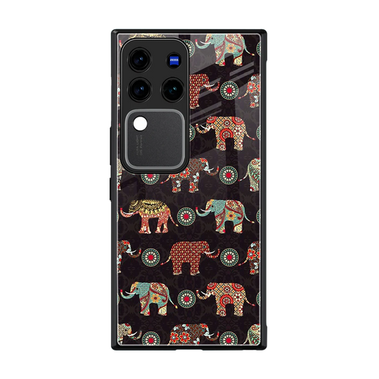 Elephant Art back phone cover | glass case forvivo v30 pro