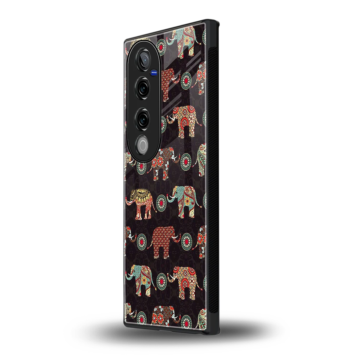 Elephant Art vivo v40 pro mobile cover | shockproof glass phone case