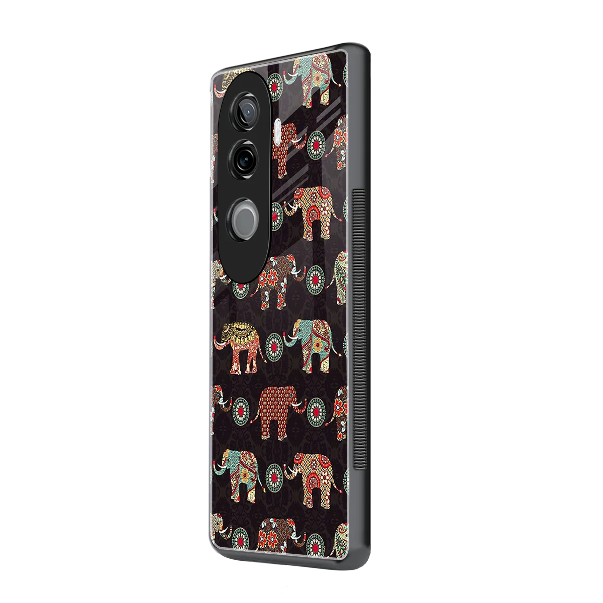 Elephant Art vivo v40e mobile cover | shockproof glass phone case