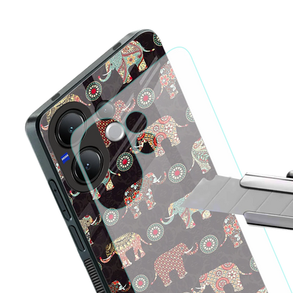 Elephant Art stylish phone case for vivo v60 | glossy glass and slim fit