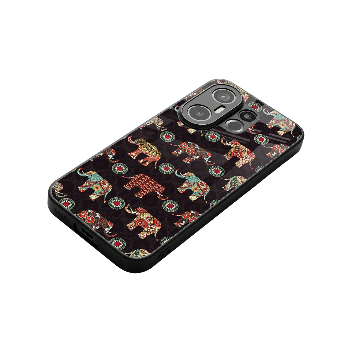 Elephant Art stylish phone case for vivo x200 fe | glossy glass and slim fit