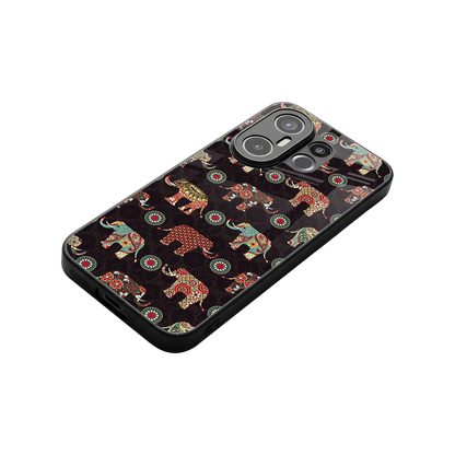 Elephant Art stylish phone case for vivo x200 fe | glossy glass and slim fit