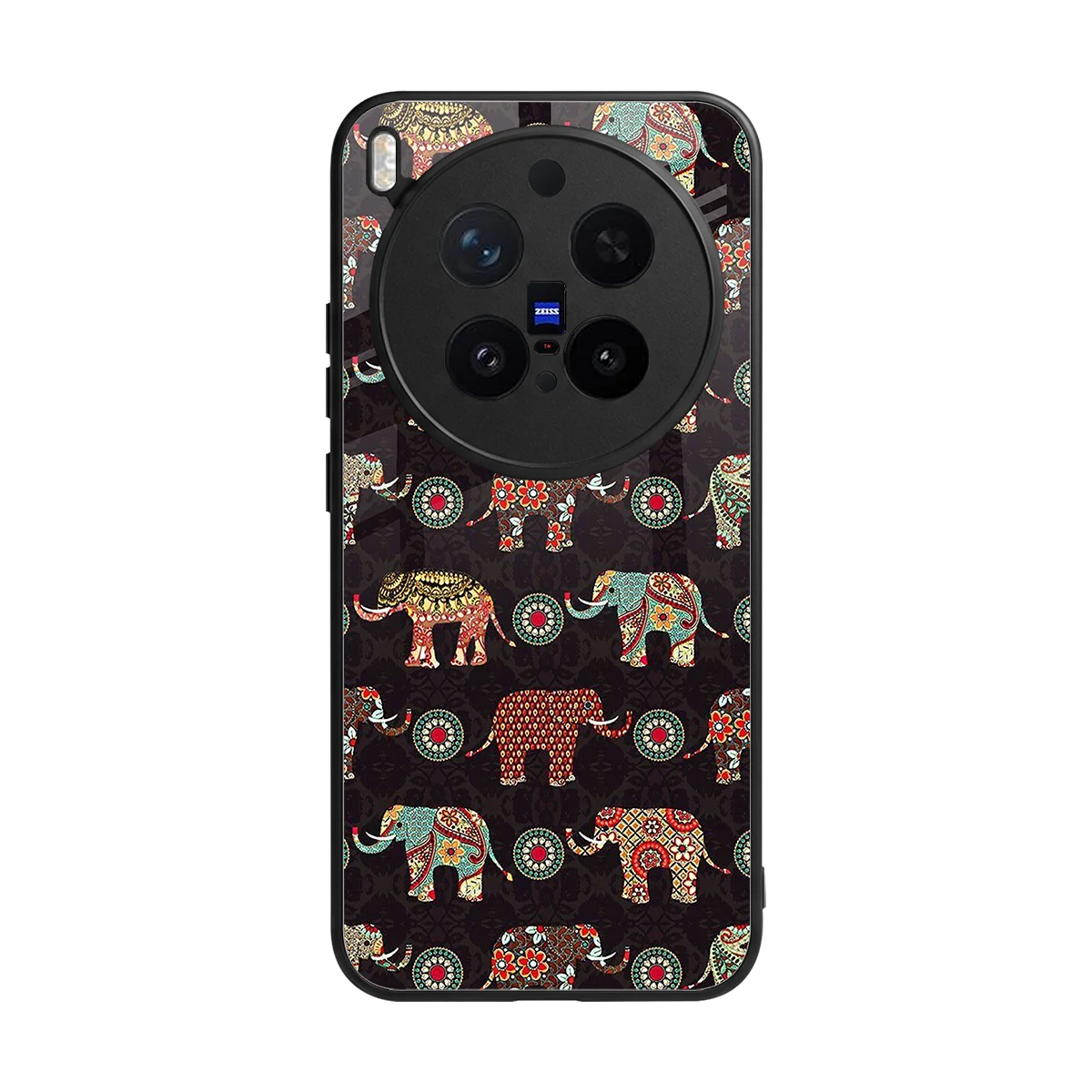 Elephant Art back phone cover | glass case for vivo x300 pro