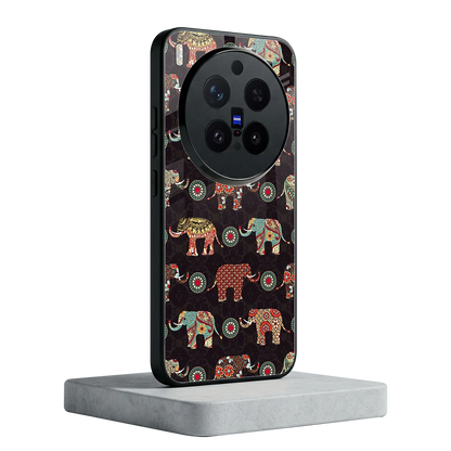 Elephant Art vivo x300 pro mobile cover | shockproof glass phone case