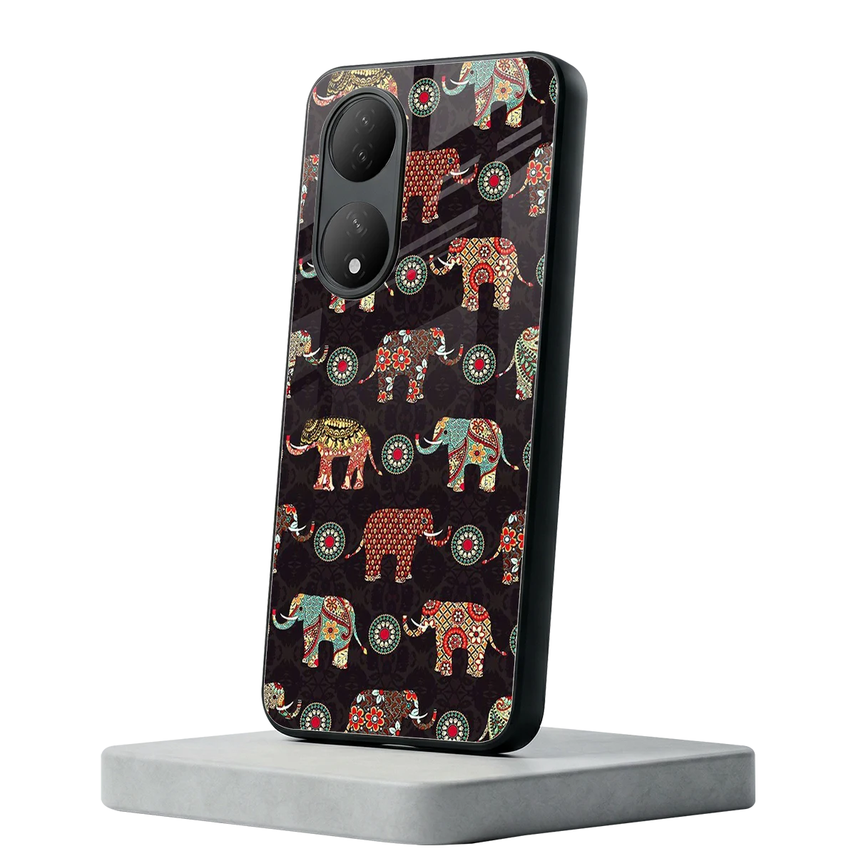 Elephant Art Vivo-y100 mobile cover | shockproof glass phone case