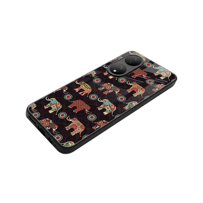 Elephant Art stylish phone case for Vivo-y100 | glossy glass and slim fit