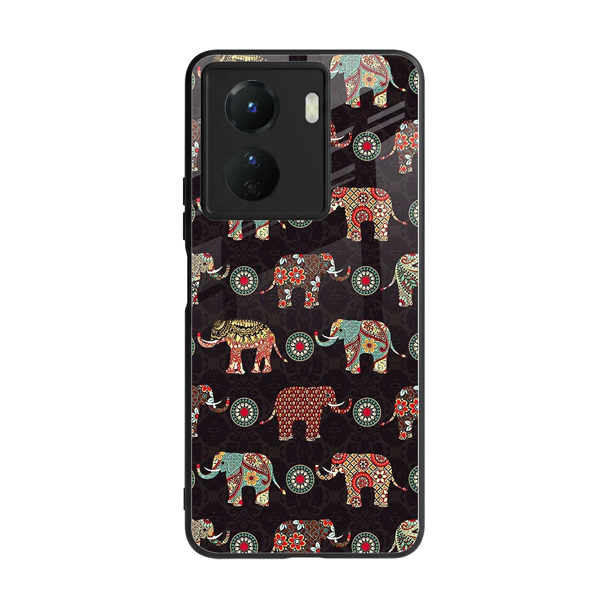 Elephant Art back phone cover | glass case for vivo y16