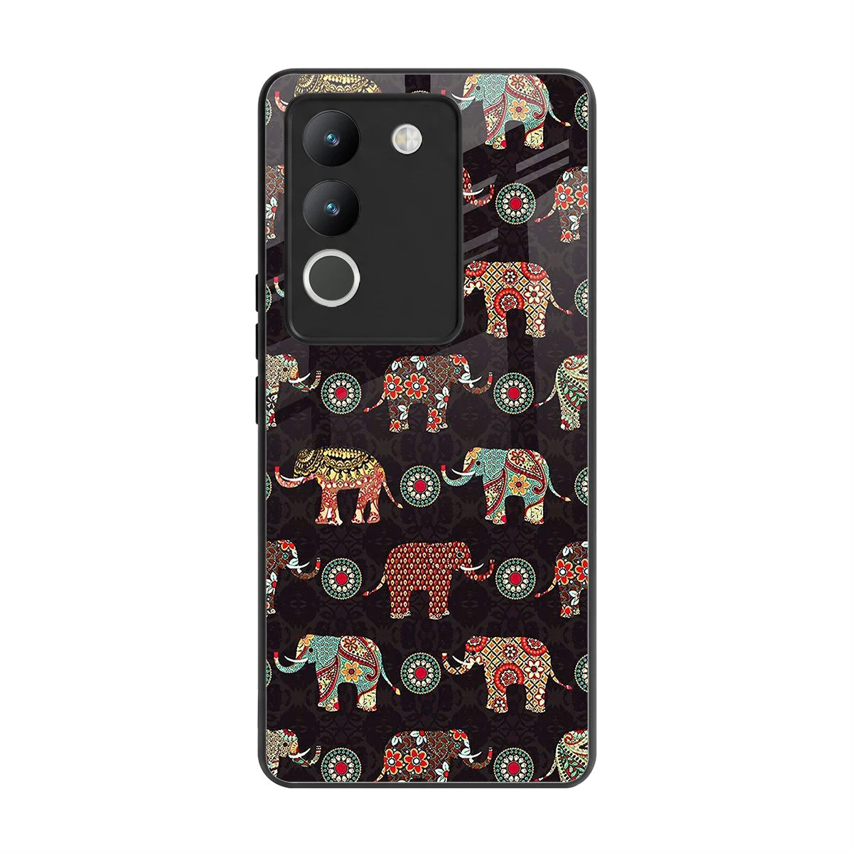 Elephant Art back phone cover | glass case for vivo y200 5g