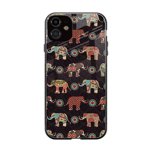Elephant Art back phone cover | glass case for iphone 12