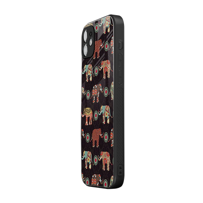 Elephant Art iphone 12 mobile cover | shockproof glass phone case