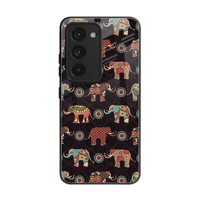 Elephant Art back phone cover | glass case for redmi 15 5g
