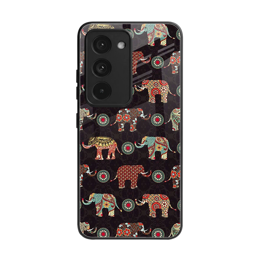 Elephant Art back phone cover | glass case for redmi 15 5g