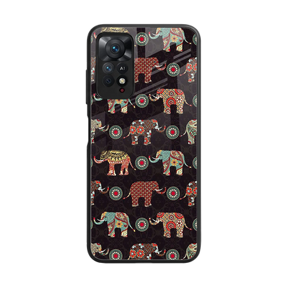 Elephant Art back phone cover | glass case for redmi note 11 pro