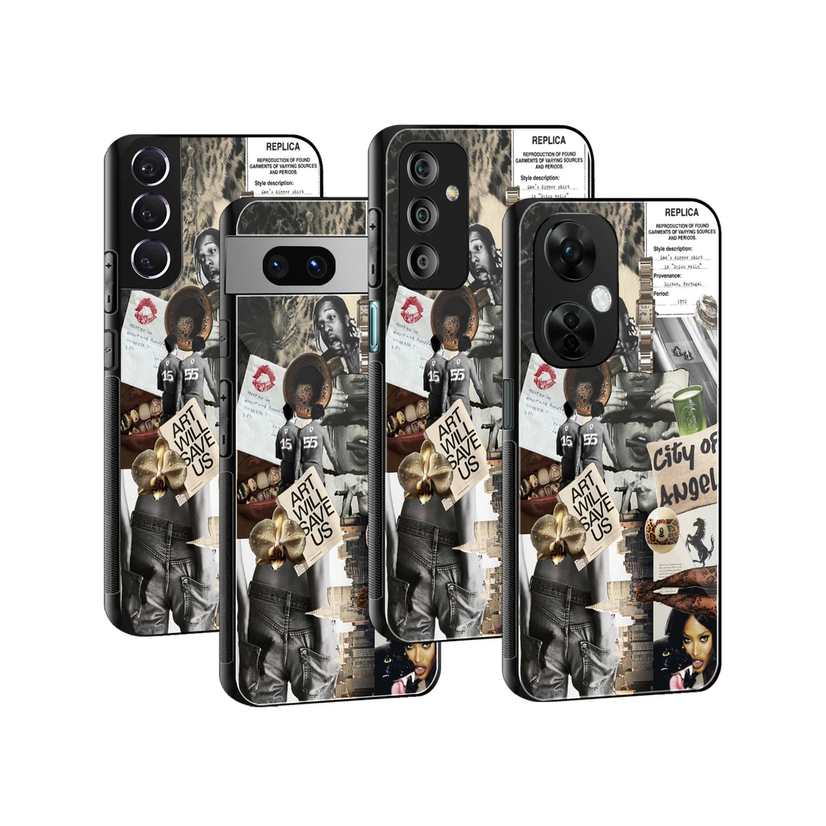 Stylish Glass Back Case for All Smartphones iPhone, Samsung, OnePlus, Pixel, Redmi, Oppo, Vivo, Motorola