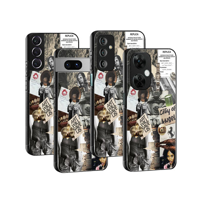 Stylish Glass Back Case for All Smartphones iPhone, Samsung, OnePlus, Pixel, Redmi, Oppo, Vivo, Motorola