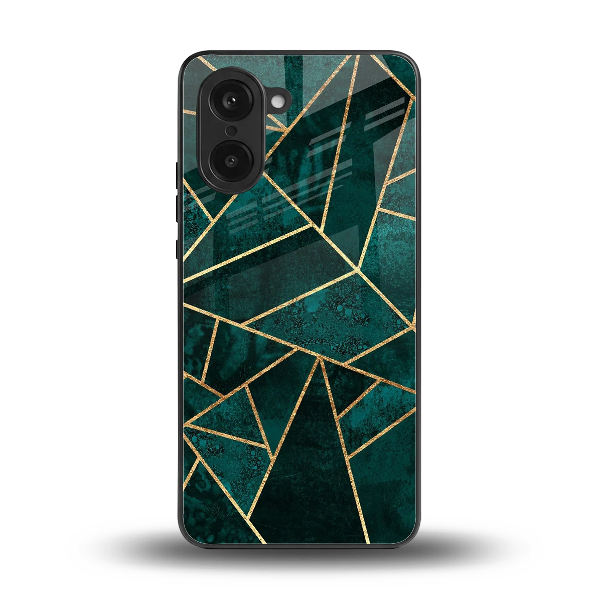 Emerald Geometry back phone cover | glass case for oneplus nord ce5 5g