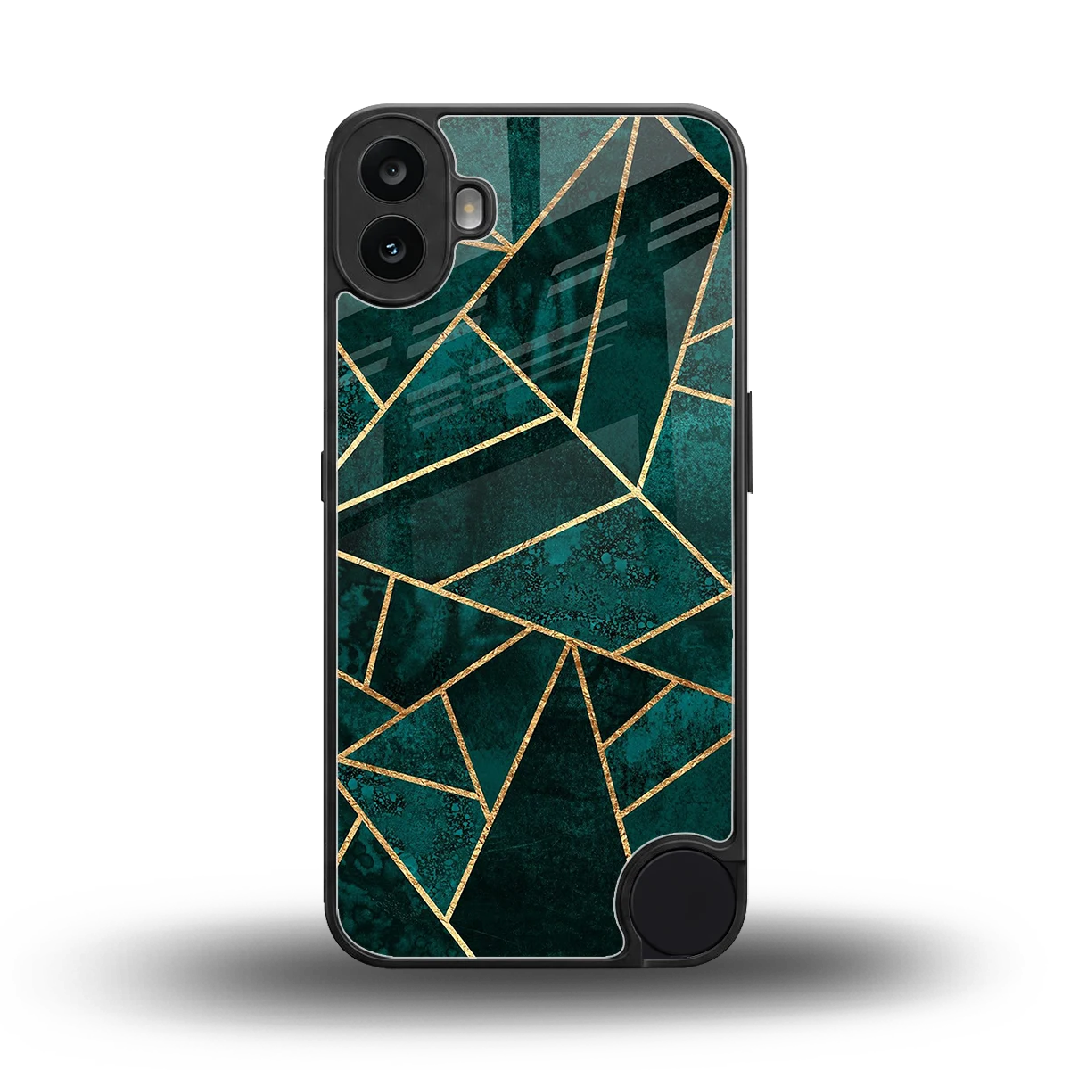 Emerald Geometry back phone cover | glass case for cmf nothing phone 1
