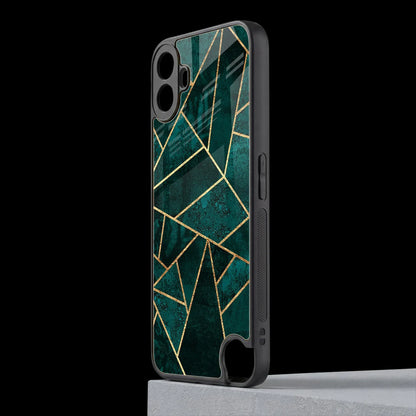 Emerald Geometry cmf nothing phone 1 mobile cover | shockproof glass phone case