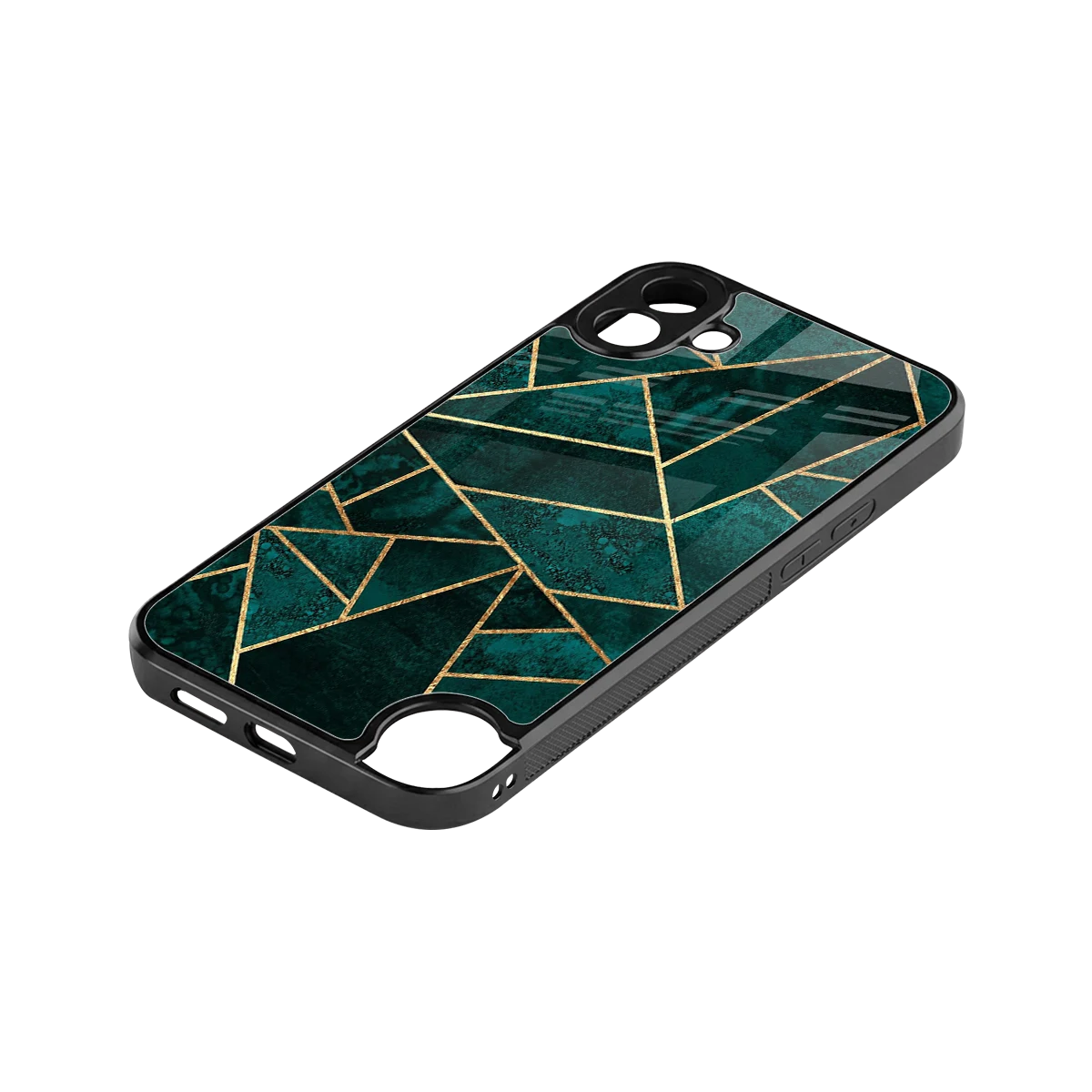 Emerald Geometry stylish phone case for cmf nothing phone 1 | glossy glass and slim fit