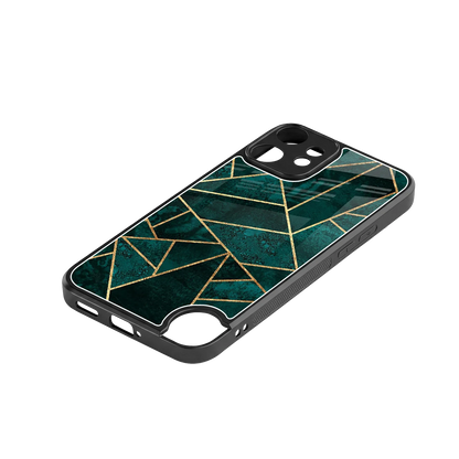 Emerald Geometry stylish phone case for cmf nothing phone 2 pro | glossy glass and slim fit