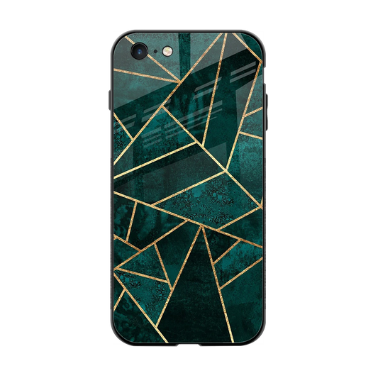 Emerald Geometry back phone cover | glass case for iphone 6